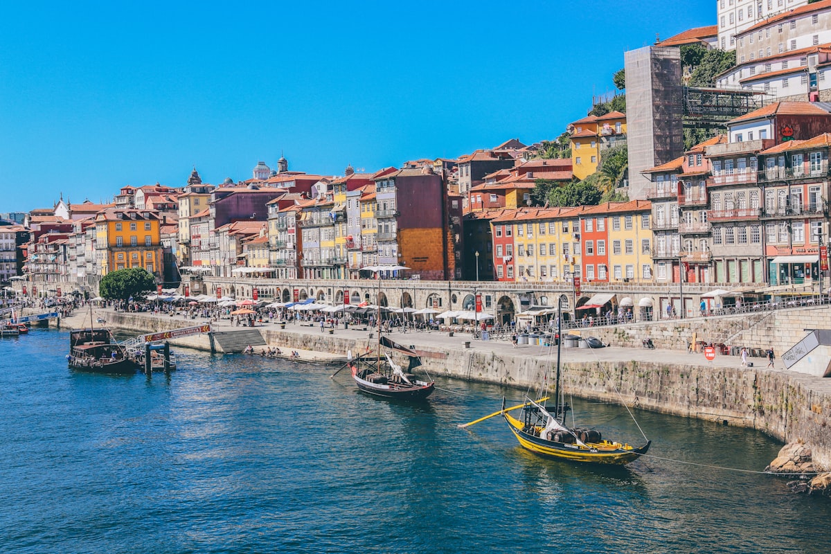 Vista da Ribeira e Ponte Dom Luís I, Porto, Portugal